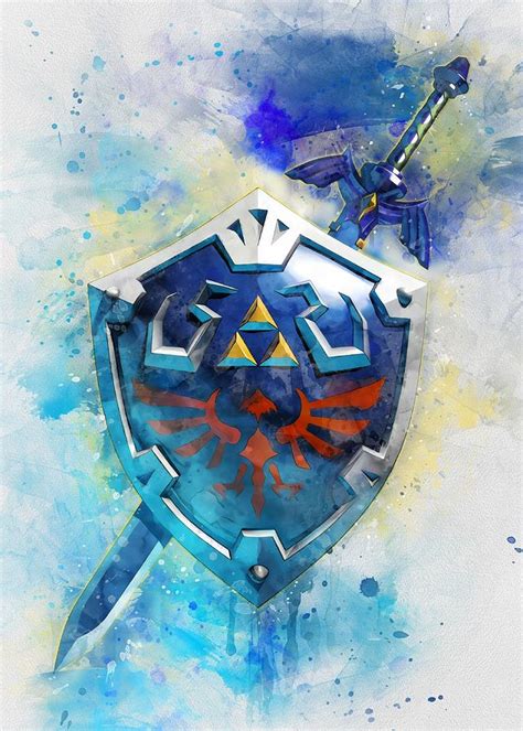 Hylian shield artwork Digital Art by Big Mart - Pixels