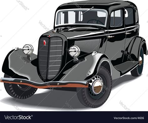 Vintage car Royalty Free Vector Image - VectorStock