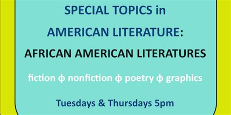 INGL 6025: African American Literature - English Department - UPRM