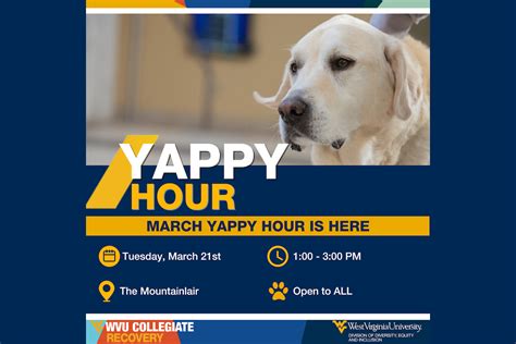 Yappy Hour set for today | E-News | West Virginia University