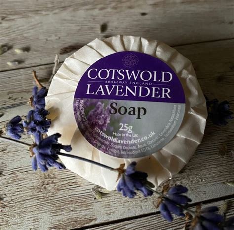 Cotswold Lavender Triple Milled Lavender Guest Soap 25g Bar | Lavender Products