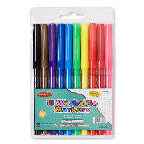 Washable Markers 10 Color Set - CHL47410 | Charles Leonard | Markers