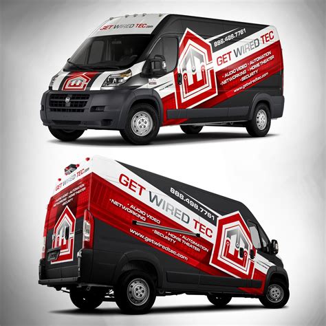 Check out this Car, truck or van wrap from the 99designs community. Commercial Van, Commercial ...