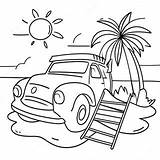Colorful Summer Vacation Coloring Page 9901 7970 sketch template