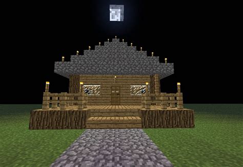 oak wood house with oak wood planks Minecraft Map