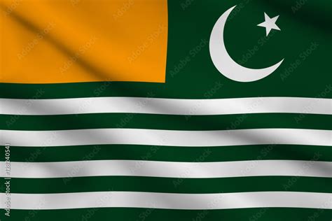 Flag of Azad Kashmir Stock Illustration | Adobe Stock