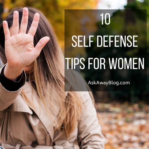 Ask Away Blog: 10 Self Defense Tips for Women