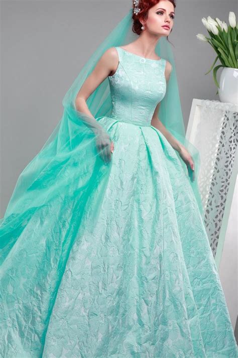 Turquoise wedding dresses