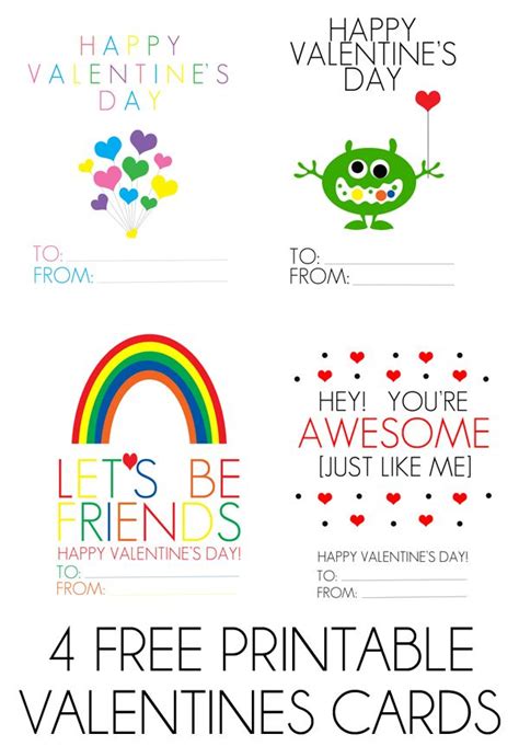 FREE printable Valentines Day Cards | Valentines printables free, Printable valentines day cards ...