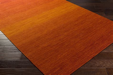 Chaz Tangerine/Burnt Orange Area Rug - FROY