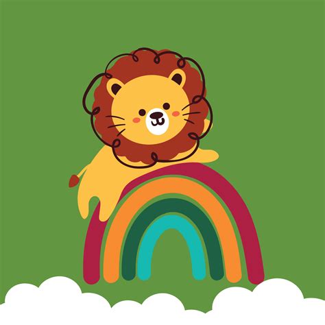 Rainbow Lion Wallpaper