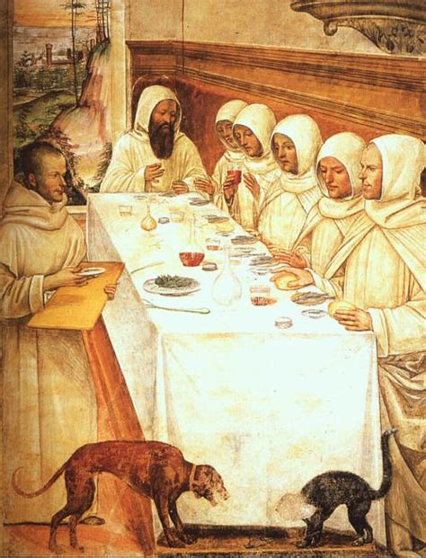 Il Sodoma “Saint Benedict and His Monks Eating in the Refectory” | Italian renaissance art ...