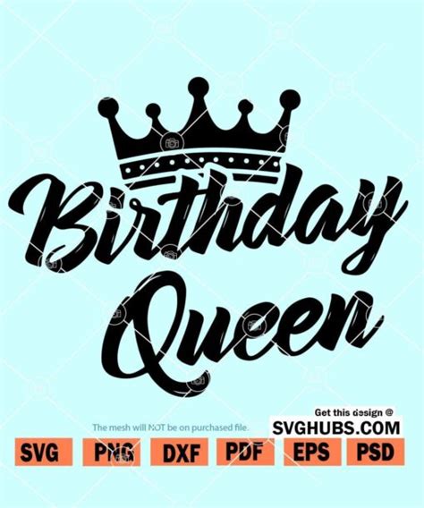 Birthday Queen SVG, Birthday Crew SVG File, Birthday Girl File ...