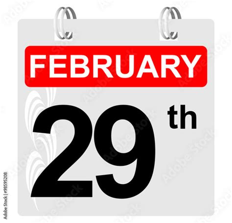 "29th february calendar with ornament" Stock image and royalty-free vector files on Fotolia.com ...