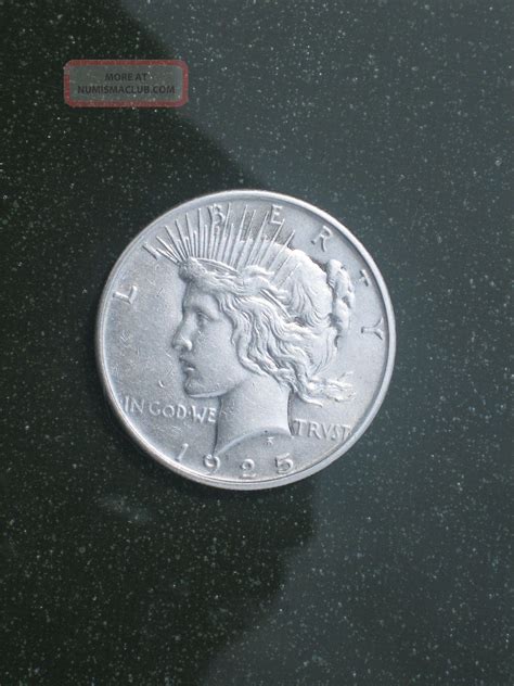 Peace Silver Dollar, 1925 No Mark