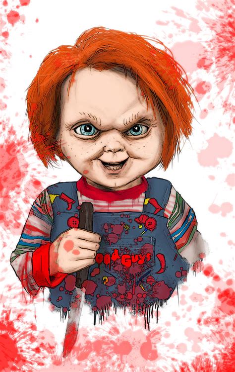 Chucky Blood Splatter by artoflunatik on DeviantArt