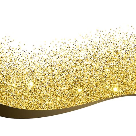 Free Vector | Wave background and golden glitter