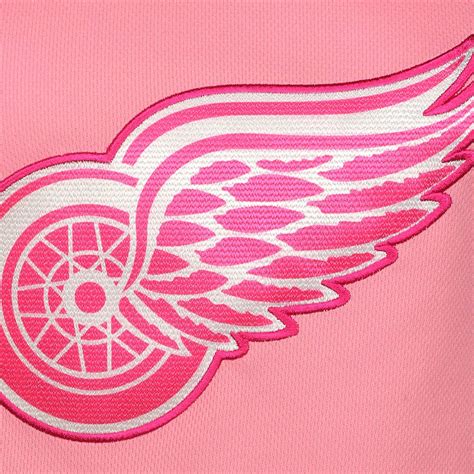 Detroit Red Wings Girl's Pink Fashion Jersey - Vintage Detroit Collection