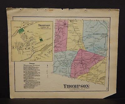 Pennsylvania Susquehanna County Map Township 1872 W16#03 | eBay