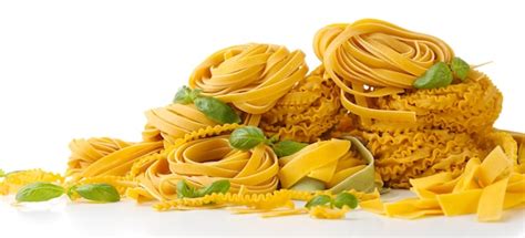 Premium Photo | Raw homemade pasta isolated on white