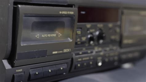 Vintage Cassette Player Working 22274160 Stock Video at Vecteezy