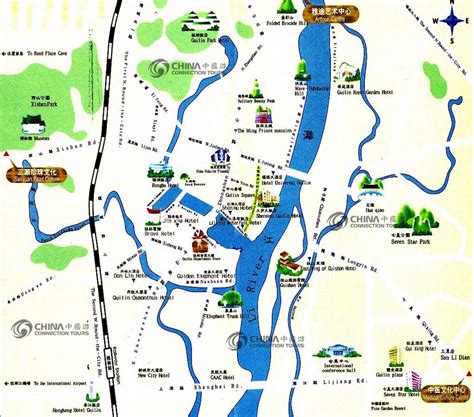 Guilin Tourist Map, China Guilin Tourist Map - Guilin Travel Guide