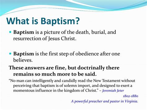 PPT - BAPTISM PowerPoint Presentation, free download - ID:2085579