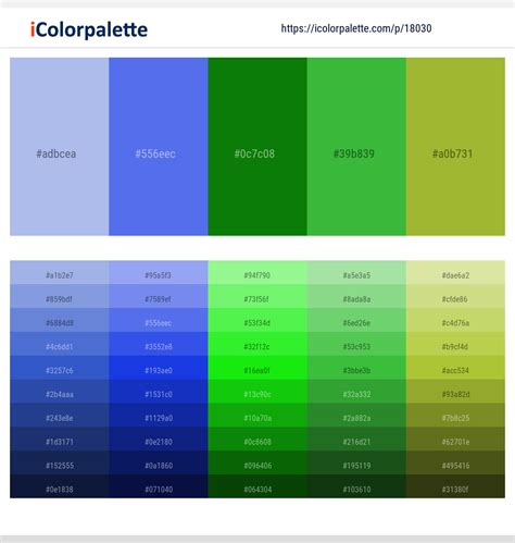 13 Latest Color Schemes with Royal Blue And Green Color tone ...