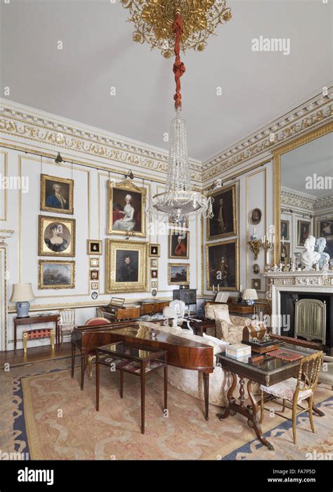 The Drawing Room at Hatchlands Park, Surrey Stock Photo - Alamy