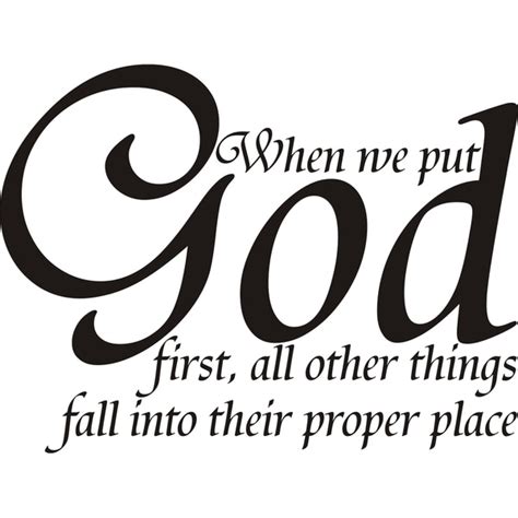 Put God First Quotes. QuotesGram