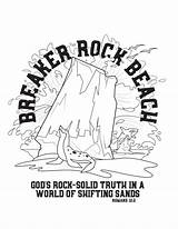 Breaker Rock Beach Coloring Page  Pages sketch template
