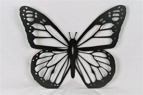 Black Metal Monarch, Butterfly Wall Art, metal butterfly, monarch wall ...