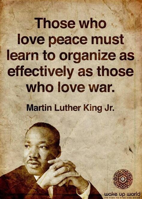 Reg Saddler on Twitter: "Those who love peace must learn to organize as effectively as those who ...