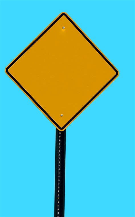 Blank Road Sign Free Stock Photo - Public Domain Pictures