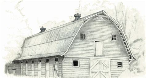 2 Point Perspective Barn Drawing