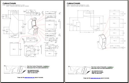 Woodworking Plans Arcade Cabinet Blueprints PDF Plans