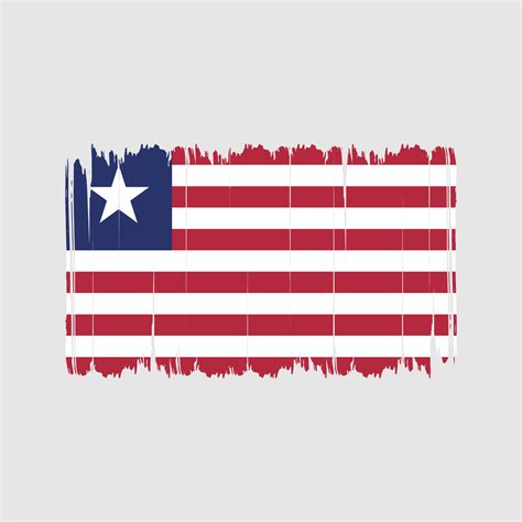 Liberia Flag Brush Strokes. National Flag 11080818 Vector Art at Vecteezy