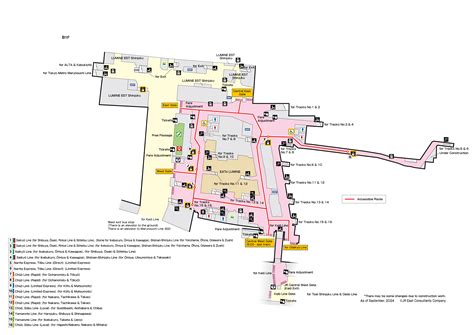 Shinjuku Station Track Map