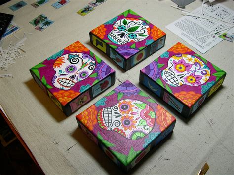 robyn's art blog: Skull Paintings