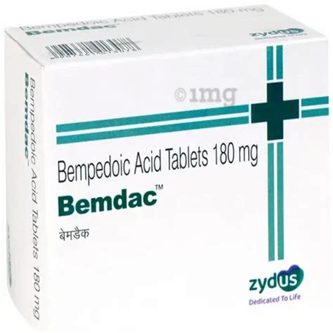 Bempedoic acid 180mg BEMDAC Tablet at Rs 240/bottle | Nexletol in Nagpur | ID: 2850479745297