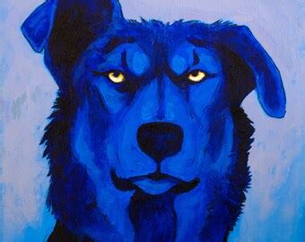 Blue heeler painting | Etsy