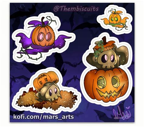 Duskull Halloween Sticker sheet - Mars_Arts's Ko-fi Shop - Ko-fi ️ Where creators get support ...