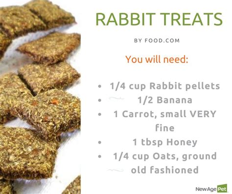 an advertisement for rabbit treats with information about the ...