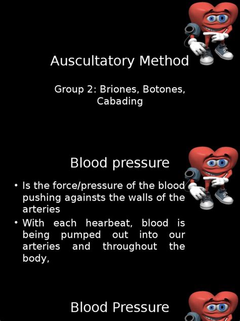 Auscultatory Method | Blood Pressure | Cardiovascular System