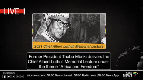 VIDEO: Chief Albert Luthuli Memorial Lecture - SABC News - Breaking ...