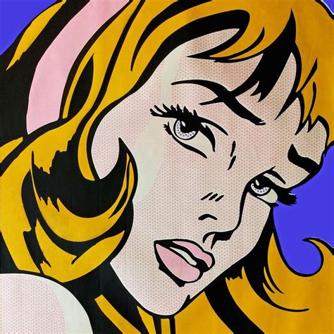 Steve Kaufman - CRYING GIRL HOMAGE TO LICHTENSTEIN For Sale at 1stdibs