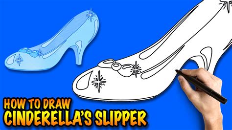 Cinderella Glass Slipper Drawing at GetDrawings | Free download