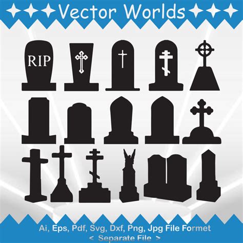 Tombstone SVG Vector Design - MasterBundles