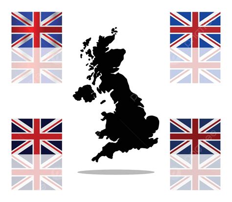 Great Britain Map With Flag British Isles Illustration Flag Vector, British Isles, Illustration ...