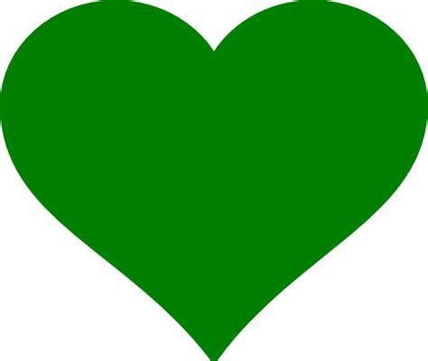 Dark Green Heart Clip Art